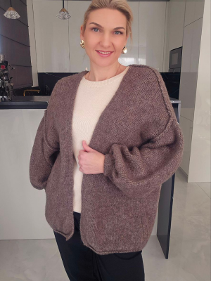 Švelnus kardiganas su vilna