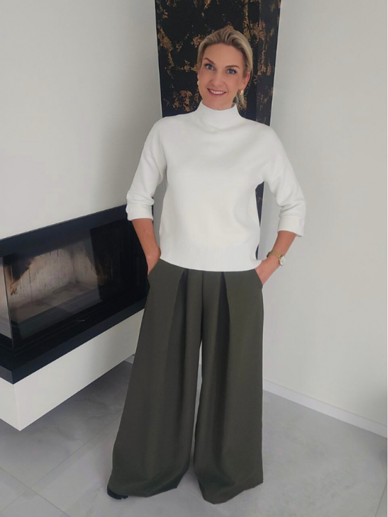 Chaki spalvos sijonkelnės