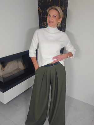 Chaki spalvos sijonkelnės